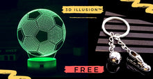 3D Illusion Light™ LED  Soccer Lamp + FREE Boots & Ball™ Stainless Steel  Keychain TODAY