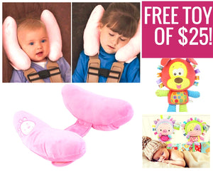 Child's Headrest Premium Quality Pillow + Today Soft Toy woth $25 FREE