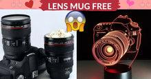 LED DSLR Camera 3D Illusion Lamp™ (7 Touch Color Changing)+ FREE Camera Lens Coffee Mug TODAY