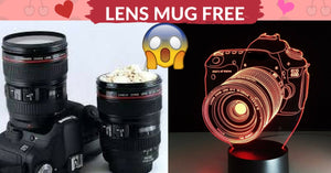 LED DSLR Camera 3D Illusion Lamp™ (7 Touch Color Changing)+ FREE Camera Lens Coffee Mug TODAY