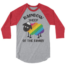 3/4 sleeve raglan shirt