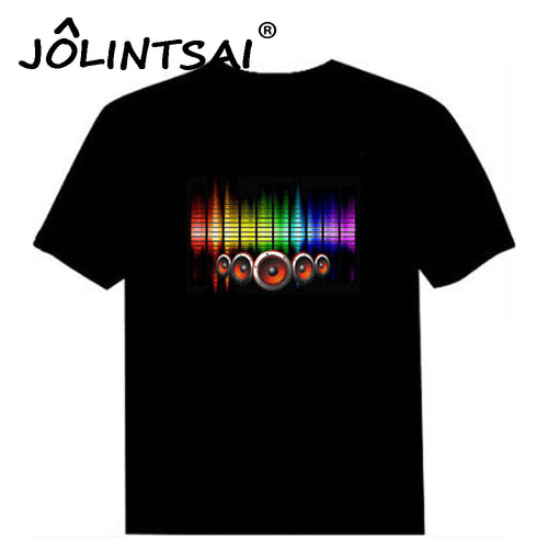 Sound Activated Led Cotton Light-Up T Shirt