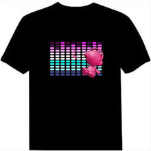 Sound Activated Led Cotton Light-Up T Shirt