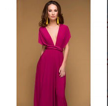 winter sexy women maxi Halter dress red bandage long dress sexy backless Multiway Bridesmaid Convertible Dress robe longue femme