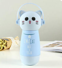 VILEAD Creative Cartoon Adorable Kawaii Monkey Cats Vacuum Thermos Kid Water Bottle Stainless Steel Cup Flasks Mug Children Gift