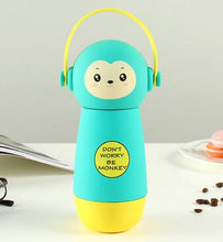 VILEAD Creative Cartoon Adorable Kawaii Monkey Cats Vacuum Thermos Kid Water Bottle Stainless Steel Cup Flasks Mug Children Gift