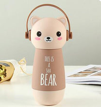 VILEAD Creative Cartoon Adorable Kawaii Monkey Cats Vacuum Thermos Kid Water Bottle Stainless Steel Cup Flasks Mug Children Gift