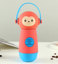 VILEAD Creative Cartoon Adorable Kawaii Monkey Cats Vacuum Thermos Kid Water Bottle Stainless Steel Cup Flasks Mug Children Gift
