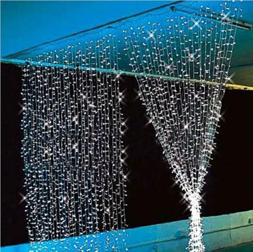 3x3/6x3m led New Year Christmas Garlands LED Wedding Fairy String light Christmas 300 led fairy Light garden party Curtain Decor