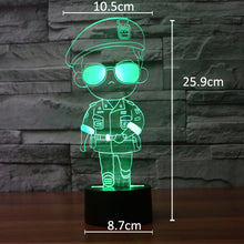 HAOCHU Middle Finger Gesture Victory Sign 3D Visual Table Lamp Cute Ear Tooth Shape Light for Bed Home Decor Touch Sensor