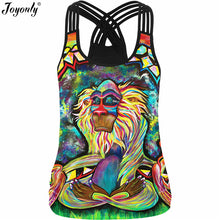 Joyonly 2017 Summer Women 3D Tank Tops Rainbow Unicorn Horse Pigment Paint Printed Camisole Ladies Bandage Fashion Slim Vests