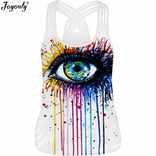 Joyonly 2017 Summer Women 3D Tank Tops Rainbow Unicorn Horse Pigment Paint Printed Camisole Ladies Bandage Fashion Slim Vests