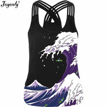 Joyonly 2017 Summer Women 3D Tank Tops Rainbow Unicorn Horse Pigment Paint Printed Camisole Ladies Bandage Fashion Slim Vests