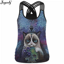 Joyonly 2017 Summer Women 3D Tank Tops Rainbow Unicorn Horse Pigment Paint Printed Camisole Ladies Bandage Fashion Slim Vests