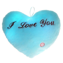 Flashing 7 Color LED Light Cute Love Heart Glowing Soft Plush Pillow Cushion LED emoticons 3 AA batteries (not included)