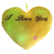 Flashing 7 Color LED Light Cute Love Heart Glowing Soft Plush Pillow Cushion LED emoticons 3 AA batteries (not included)