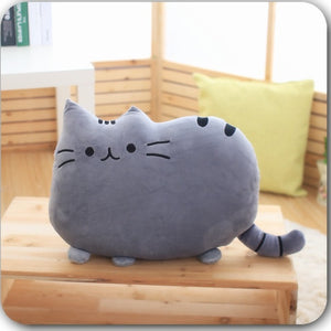 1 pc 25 cm Pusheen Cat  Cute Soft Plush Pillow  Cartoon Kawaii Stuffed Doll Baby Birthday Accompany Toy Hot Style For Kid Rattle