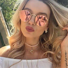 2017 Retro Round Sunglasses Women Brand Designer Sun Glasses For Women Alloy Mirror Sunglasses female oculos de sol