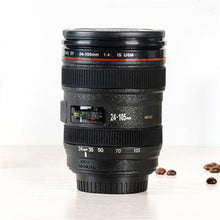 2018 New 480ML Creative Emulation Camera Lens Mugs Plastic Coffee Tea Water Bottle Cup With Lid Novelty Travel Mug Items Cups