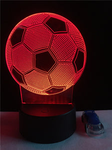 3D Illusion Light™ LED  Soccer Lamp + FREE Boots & Ball™ Stainless Steel  Keychain TODAY