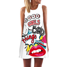 Women Summer Dress Casual Sleeveless Loose floral print Mini Dresses Woman Clothing Dress 2017 vestidos vestido