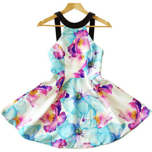 Women Summer Dress 2018 New Summer Style Fashion Black Strapless Sleeveless Fashion Print Mini Dresses Vestidos GZq421