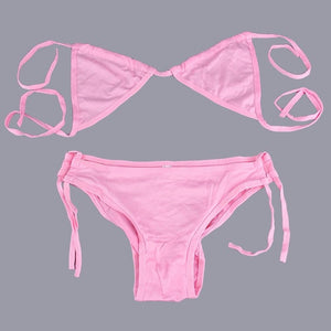 10 Colors Women Sexy Bikini Swimwear Summer Padded Triangle Bikini Low Waist Bikini Set Swimsuit free shipping Well Sell