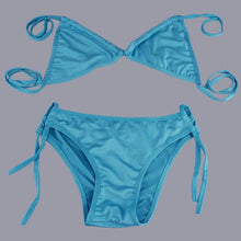 10 Colors Women Sexy Bikini Swimwear Summer Padded Triangle Bikini Low Waist Bikini Set Swimsuit free shipping Well Sell