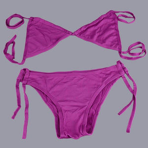 10 Colors Women Sexy Bikini Swimwear Summer Padded Triangle Bikini Low Waist Bikini Set Swimsuit free shipping Well Sell