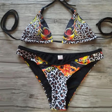 New Style Women Sandy Beach Push-up Padded Bra Bra Sexy Bikini Vintage Swimsuit Set Beach Swimwear Women's Swimming Suit Biquini