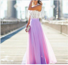 Tissarlg Women Summer Dress Sexy Sheath Floor-length Tank O-neck