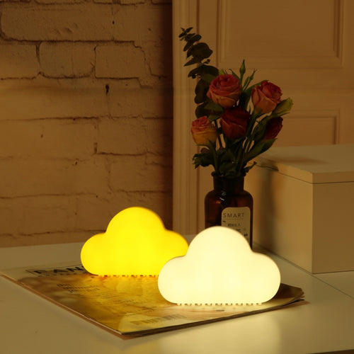 Novelty Child Room Decor Cute Rechargeable USB LED Emergency Night Light Magnet Cloud Wireless Wall Voice Sensor Feeding Lamp