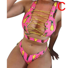 Women Bikini Set Two Pieces Swimsuit Biquini Bathing Suit female Bather 2018 New African Sexy Thong Bikini Lace Up Swimwear