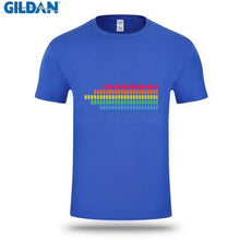 Summer Style T-Shirt For Men 2017 Rainbow Stripes Led Mens T Shirt Fashion 2017 Men's Tshirt Designs Tops Tees Top