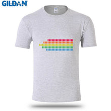 Summer Style T-Shirt For Men 2017 Rainbow Stripes Led Mens T Shirt Fashion 2017 Men's Tshirt Designs Tops Tees Top