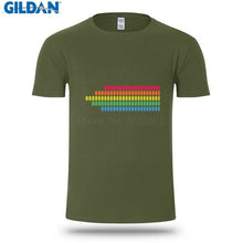 Summer Style T-Shirt For Men 2017 Rainbow Stripes Led Mens T Shirt Fashion 2017 Men's Tshirt Designs Tops Tees Top