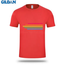 Summer Style T-Shirt For Men 2017 Rainbow Stripes Led Mens T Shirt Fashion 2017 Men's Tshirt Designs Tops Tees Top