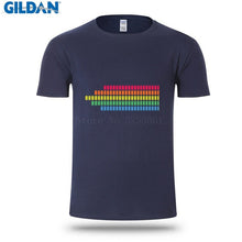 Summer Style T-Shirt For Men 2017 Rainbow Stripes Led Mens T Shirt Fashion 2017 Men's Tshirt Designs Tops Tees Top