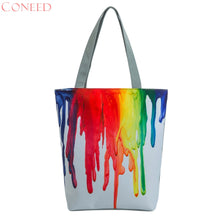 CONEEN National Wind Canvas Tote Casual Beach Bags Women Shopping Bag Handbags drop ship ma29f30xx