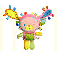 Happy Monkey Baby Rattle Stuffed Plush Doll crib bed hanging Ring appease Toys hand puppet pillow Puzzle Bell sheep Animal gift
