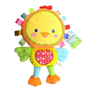 Happy Monkey Baby Rattle Stuffed Plush Doll crib bed hanging Ring appease Toys hand puppet pillow Puzzle Bell sheep Animal gift