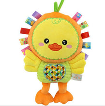 Happy Monkey Baby Rattle Stuffed Plush Doll crib bed hanging Ring appease Toys hand puppet pillow Puzzle Bell sheep Animal gift