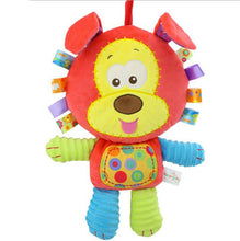Happy Monkey Baby Rattle Stuffed Plush Doll crib bed hanging Ring appease Toys hand puppet pillow Puzzle Bell sheep Animal gift