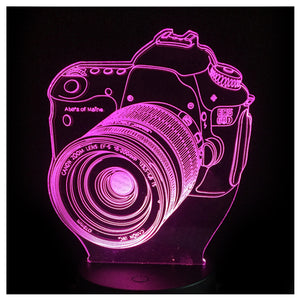 LED DSLR Camera 3D Illusion Lamp™ (7 Touch Color Changing)+ FREE Camera Lens Coffee Mug TODAY